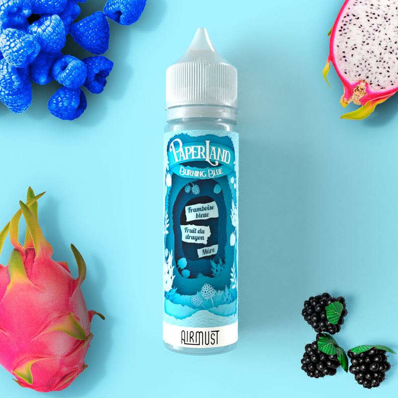 Burning Blue 60ml (0mg) - Paperland by Airmust