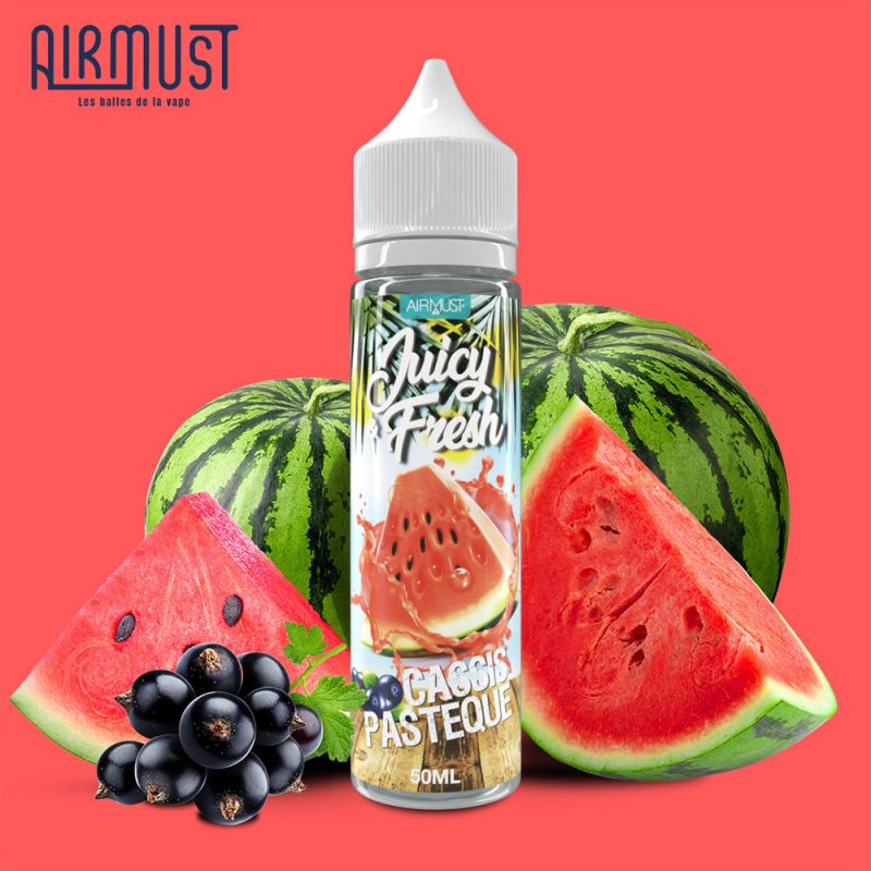 Cassis Pastèque 60ml (0mg) - Juicy & Fresh by Airmust