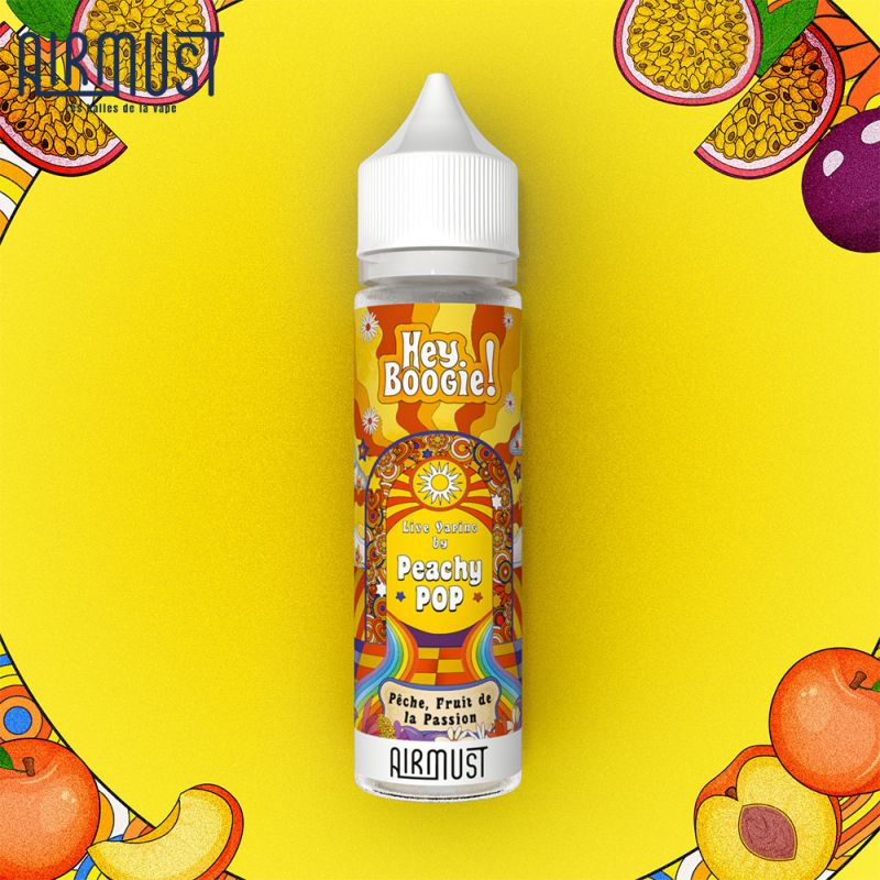 Peachy Pop 60ml (0mg) - Hey Boogie by Airmust