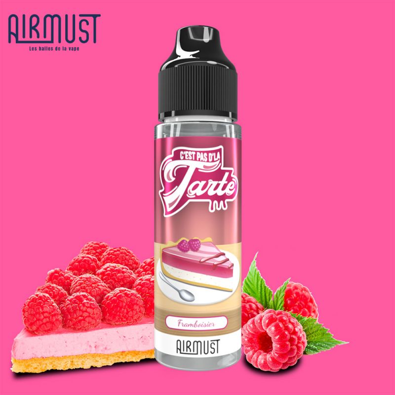 Framboisier 60ml (0mg) - C'est pas d'la tarte by Airmust