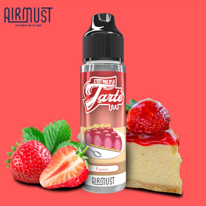 Fraisier 60ml (0mg) - C'est pas d'la tarte by Airmust
