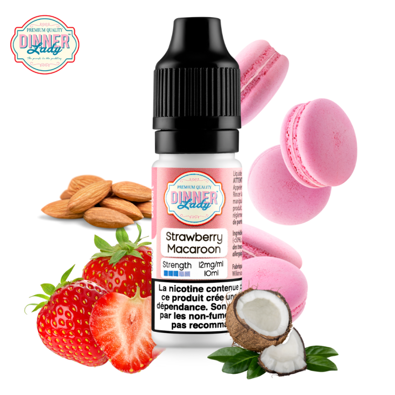 Strawberry Macaroon 10ml (3mg) - Dinner Lady