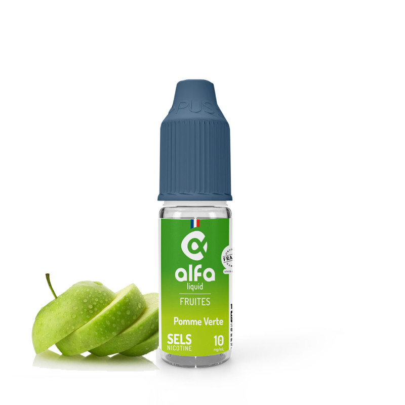 Pomme Verte Salt 10ml (10mg
                              50% / 50%) - Alfaliquid Fruités