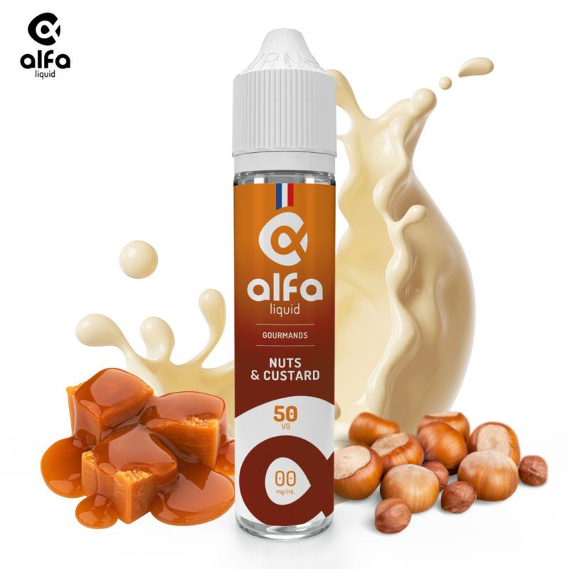 Nuts & Custard 50ml (0mg
                              50% / 50%) - Alfaliquid Gourmands