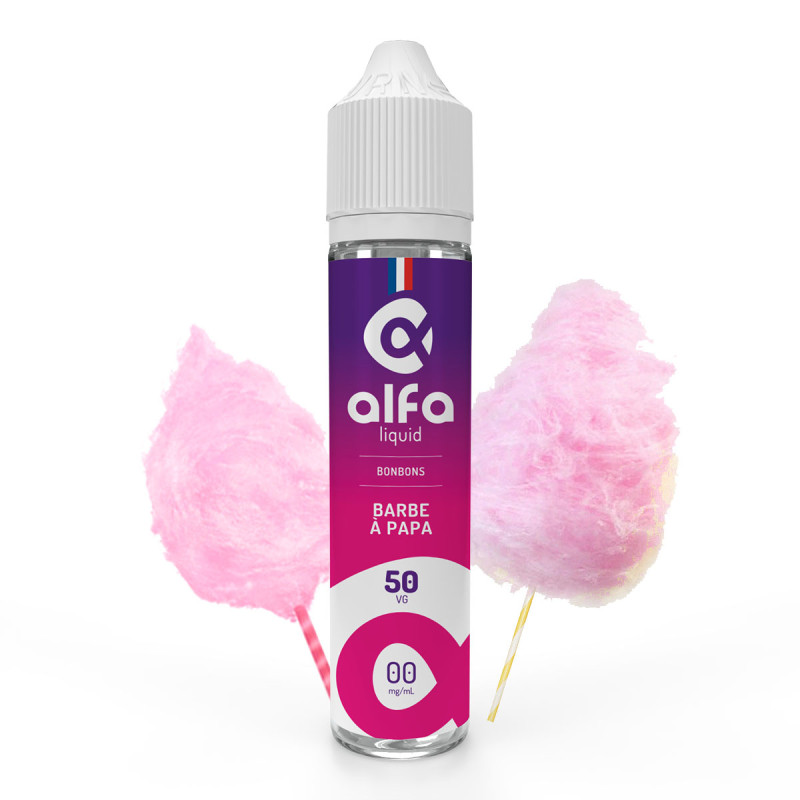 Barbe À Papa 50ml (0mg
                              50% / 50%) - Alfaliquid Bonbons