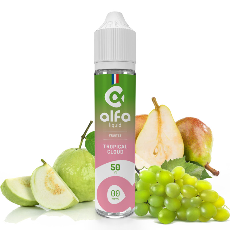 Tropical Cloud 50ml (0mg
                              50% / 50%) - Alfaliquid Fruités
