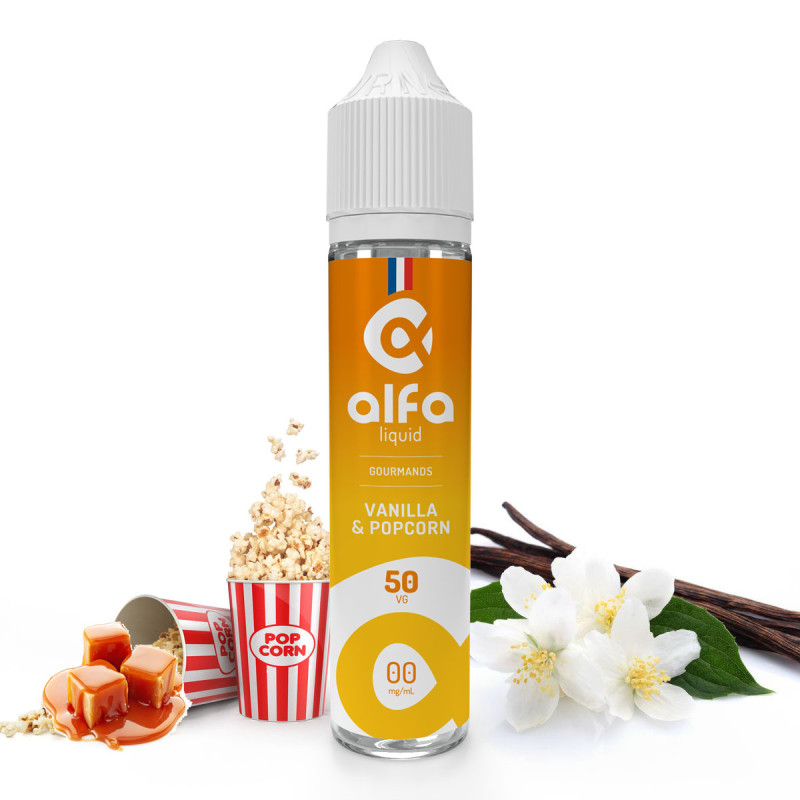 Vanilla & Popcorn 50ml (0mg
                              50% / 50%) - Alfaliquid Gourmands