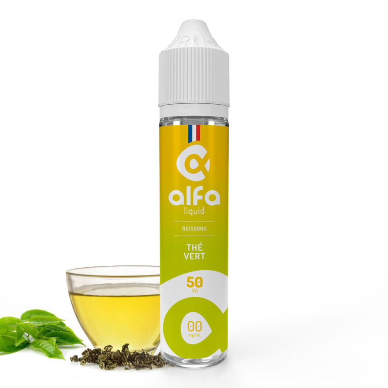 Thé Vert 50ml (0mg
                              50% / 50%) - Alfaliquid Boissons