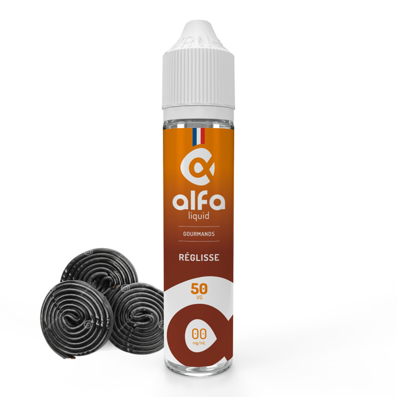 Réglisse 50ml (0mg
                              50% / 50%) - Alfaliquid Gourmands