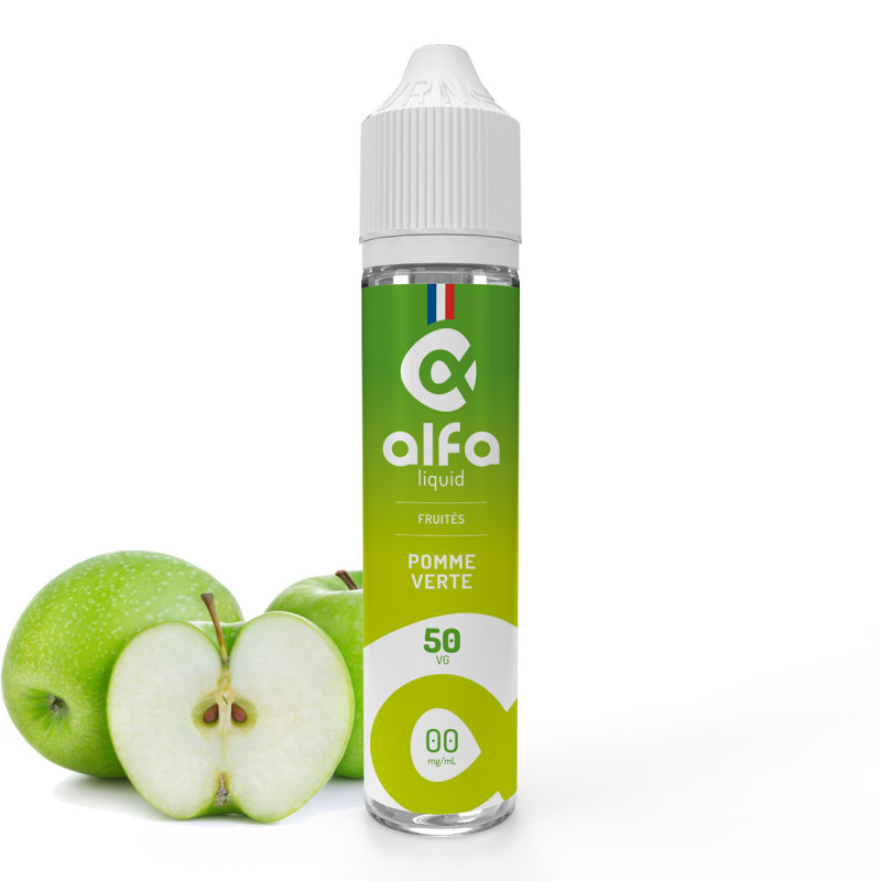 Pomme Verte 50ml (0mg
                              50% / 50%) - Alfaliquid Fruités