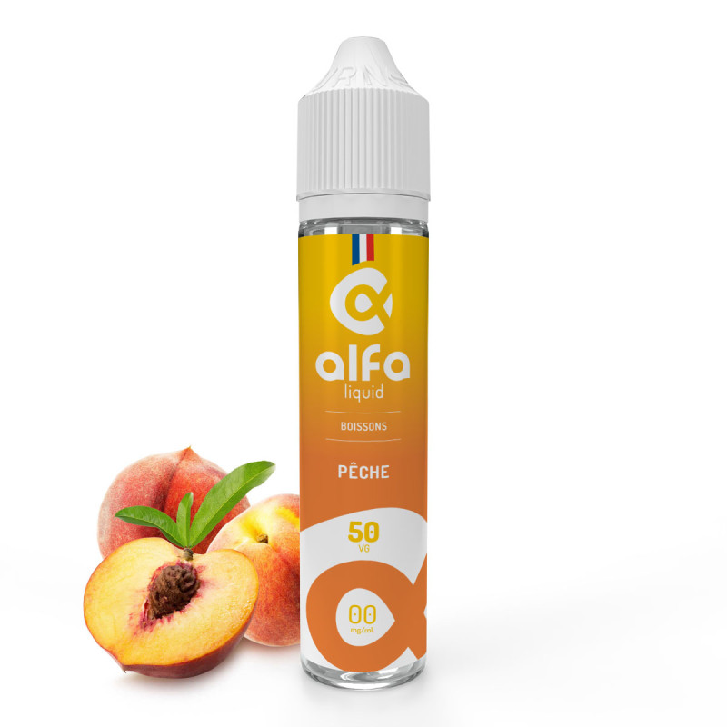Pêche 50ml (0mg
                              50% / 50%) - Alfaliquid Fruités