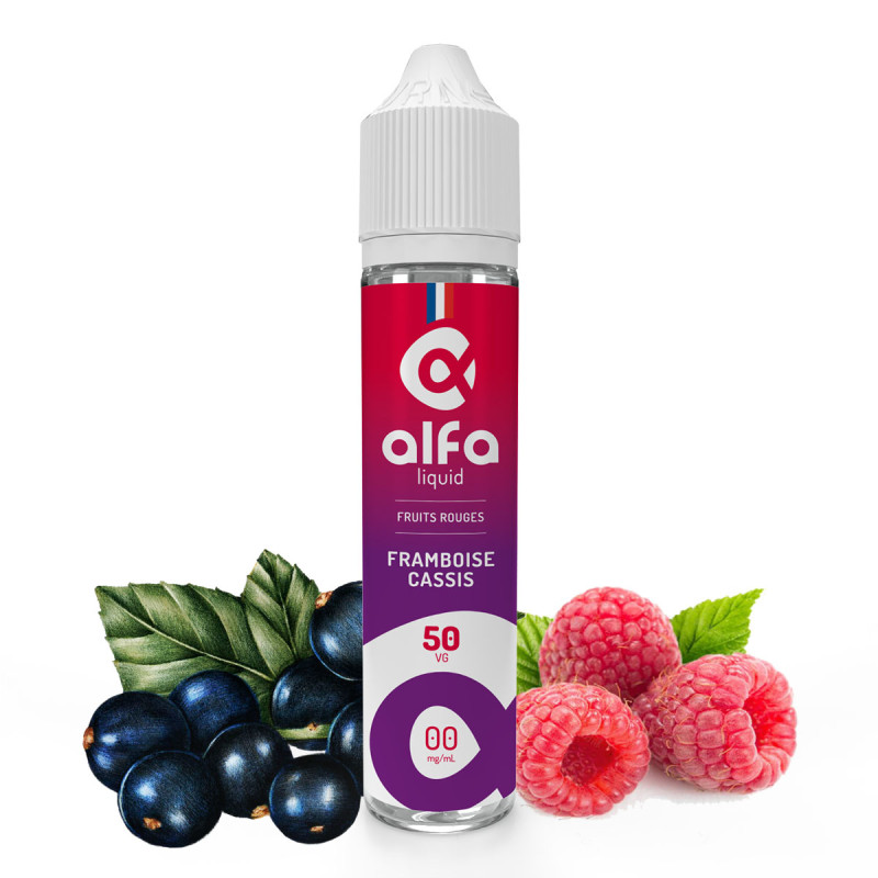 Framboise Cassis 50ml (0mg
                              50% / 50%) - Alfaliquid Fruités
