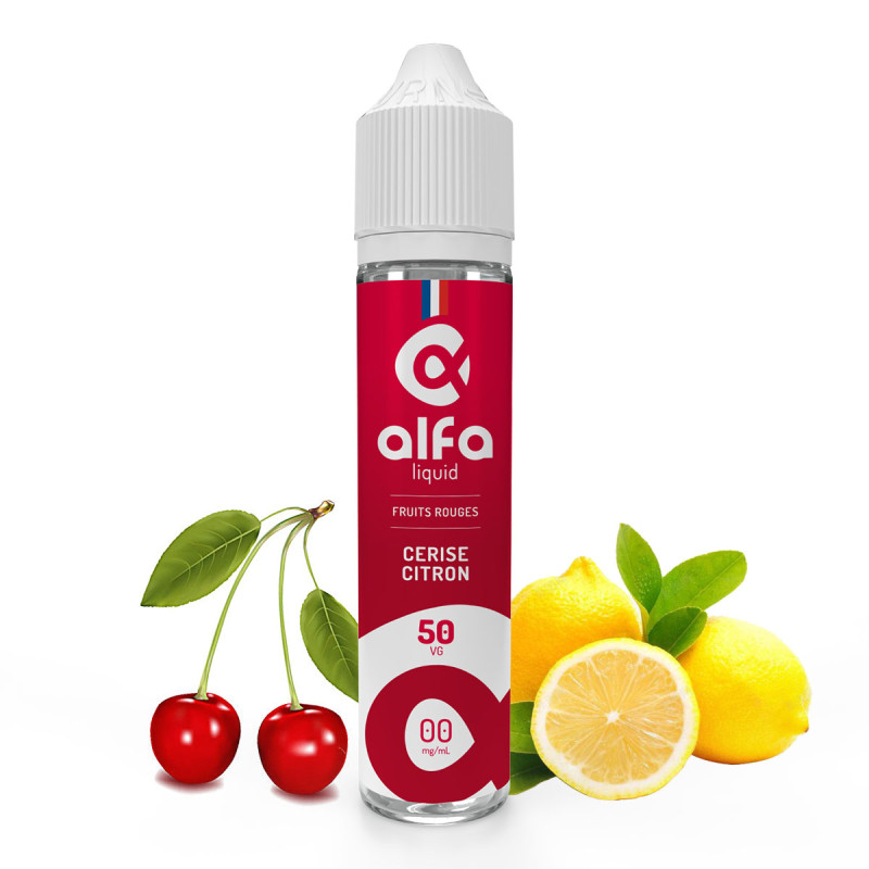 Cerise Citron 50ml (0mg
                              50% / 50%) - Alfaliquid Fruités