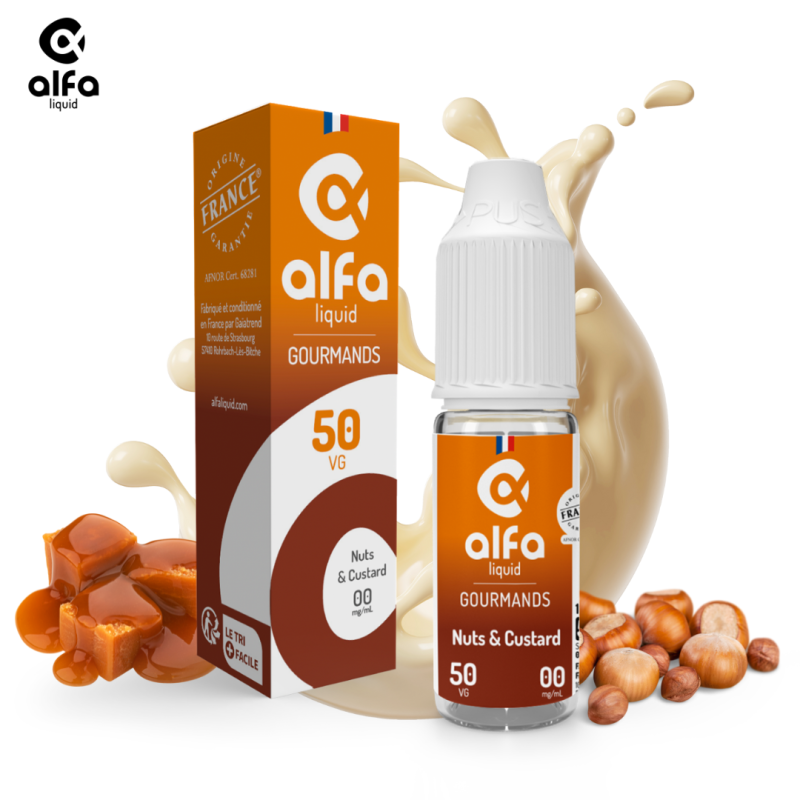 Alfaliquid Gourmands (3mg
                              50% / 50%) - Nuts & Custard 10ml