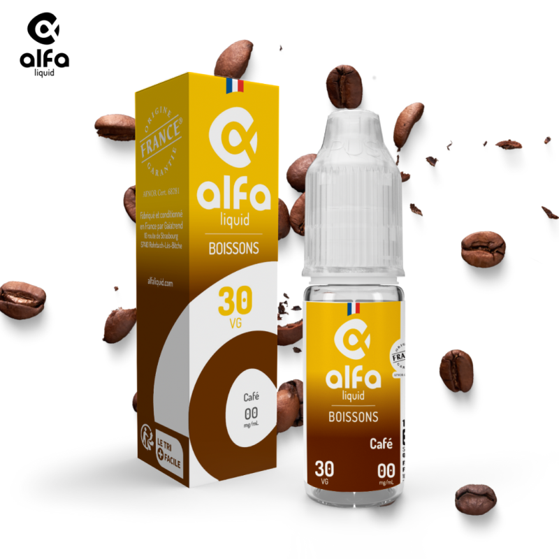 Alfaliquid Boissons (6mg
                              70% / 30%) - Café 10ml