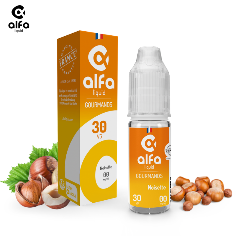 Alfaliquid Gourmands (16mg
                              70% / 30%) - Noisette 10ml