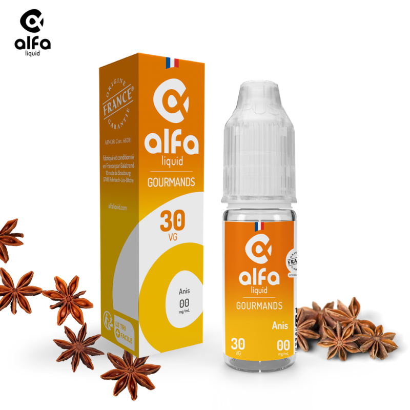 Alfaliquid Gourmands (6mg
                              70% / 30%) - Anis 10ml