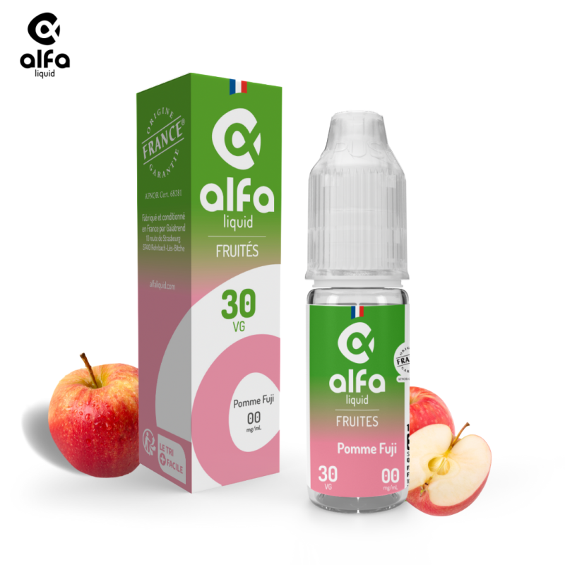Alfaliquid Fruités (3mg
                              70% / 30%) - Pomme Fuji 10ml