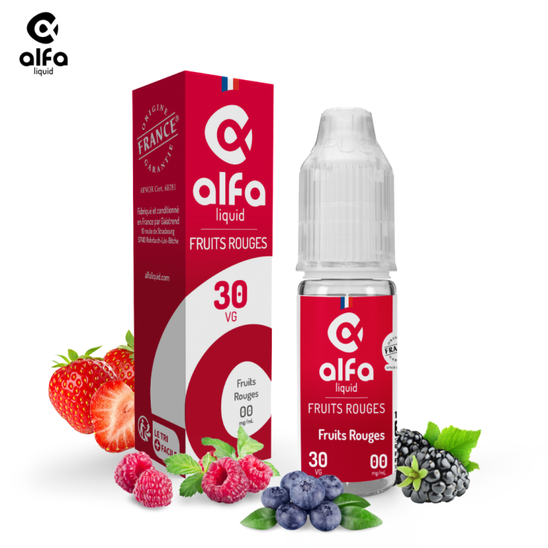 Alfaliquid Fruités (3mg
                              70% / 30%) - Fruits Rouges 10ml