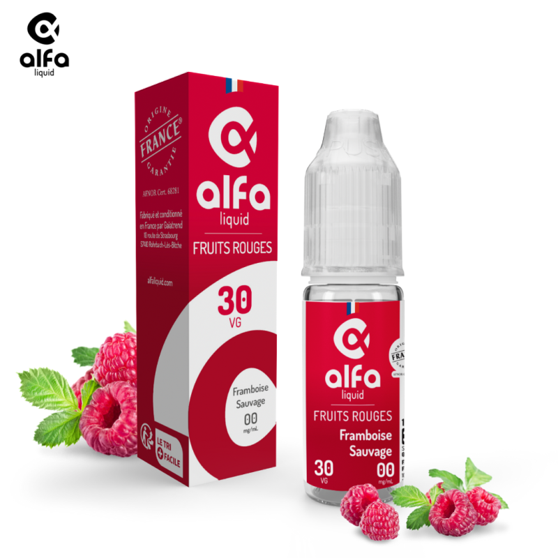 Alfaliquid Fruités (6mg
                              70% / 30%) - Framboise Sauvage 10ml