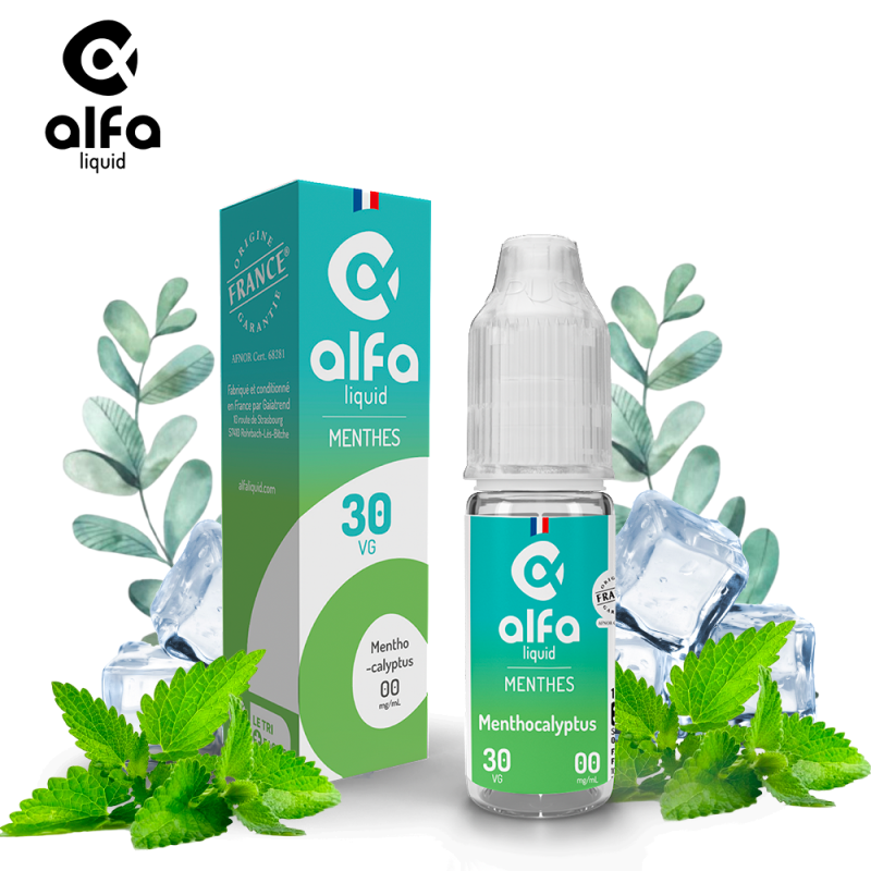 Alfaliquid Fraicheur (12mg
                              70% / 30%) - Menthocalyptus 10ml