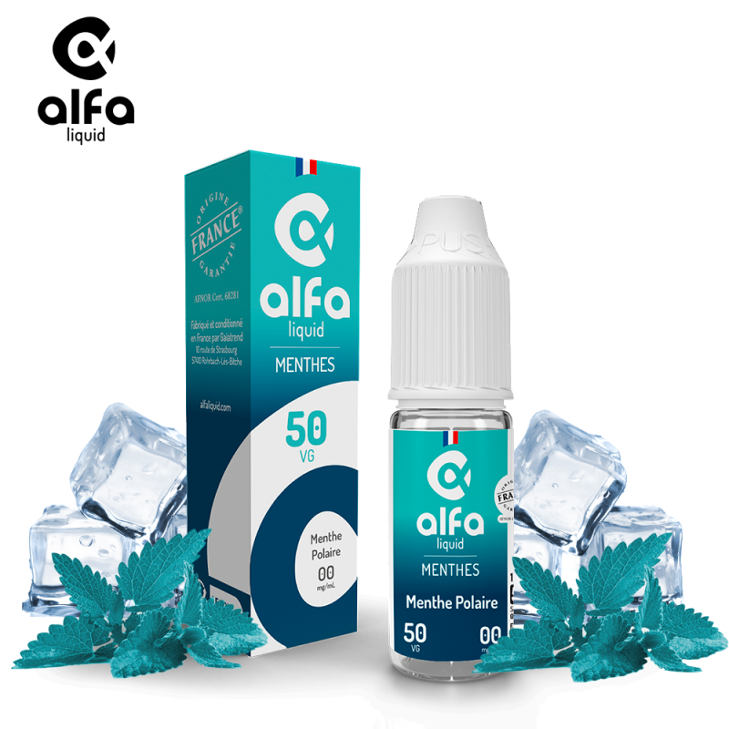 Alfaliquid Fraicheur (6mg
                              70% / 30%) - Menthe Polaire 10ml