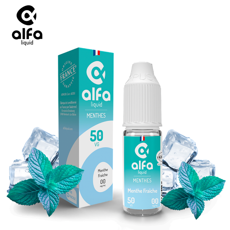 Alfaliquid Fraicheur (6mg
                              70% / 30%) - Menthe Fraîche 10ml