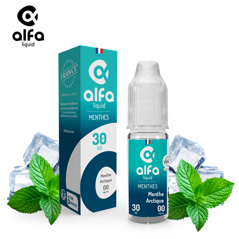 Alfaliquid Fraicheur (12mg
                              70% / 30%) - Menthe Arctique 10ml