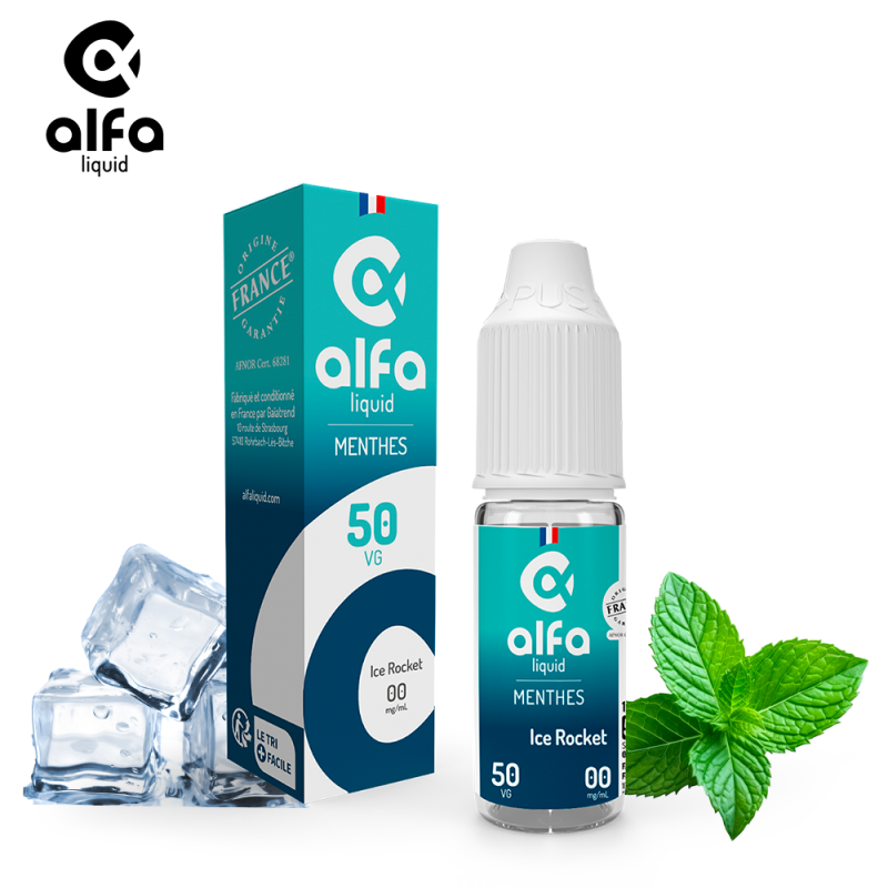 Alfaliquid Fraicheur (16mg
                              50% / 50%) - Ice Rocket 10ml