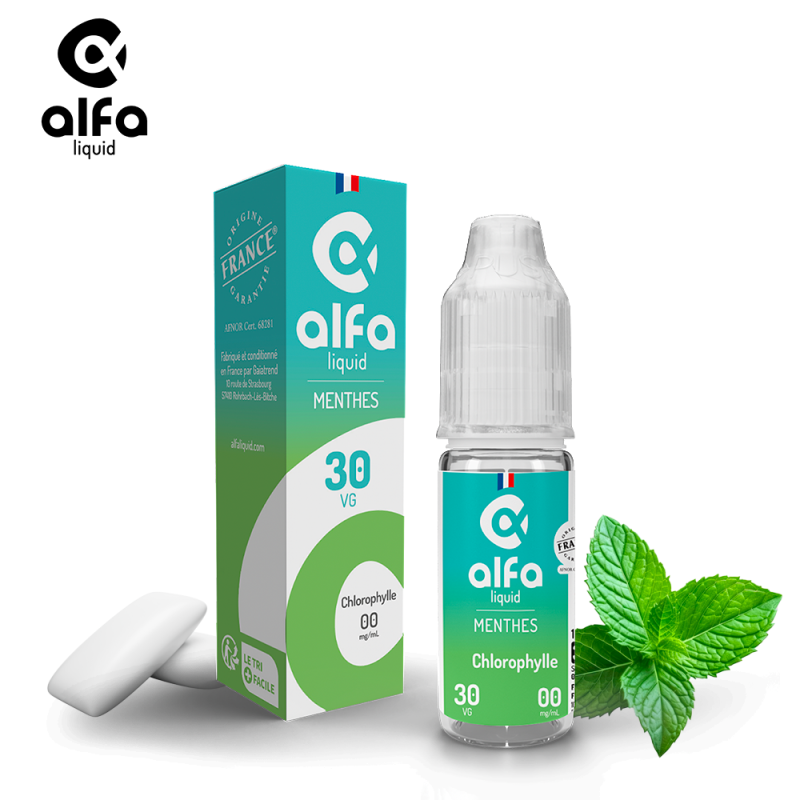 Alfaliquid Fraicheur (3mg
                              70% / 30%) - Chlorophylle 10ml