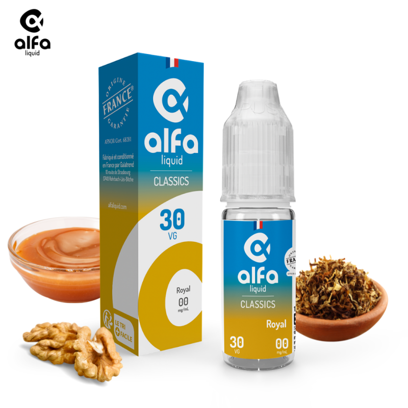 Alfaliquid Classique (0mg
                              70% / 30%) - Royal 10ml