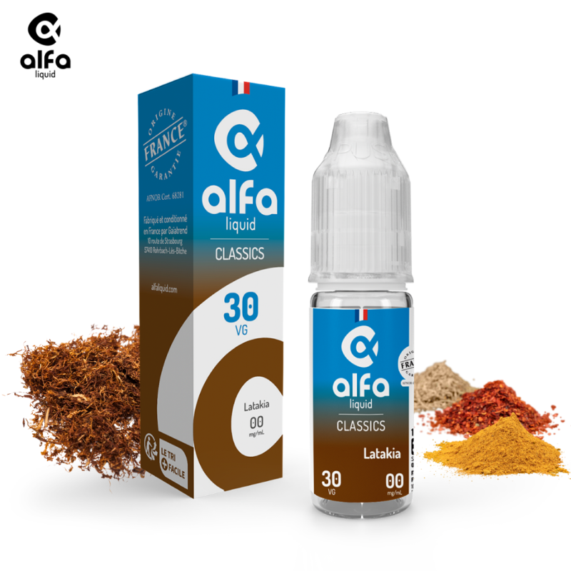 Alfaliquid Classique (6mg
                              70% / 30%) - Latakia 10ml
