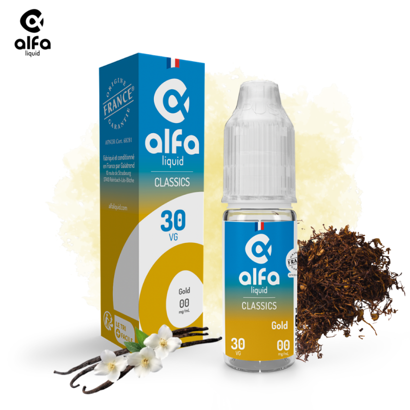 Alfaliquid Classique (16mg
                              70% / 30%) - Gold 10ml