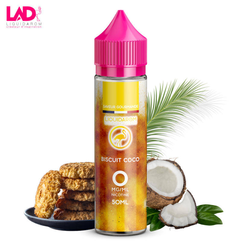 Biscuit Coco 50ml (0mg) - Liquidarom