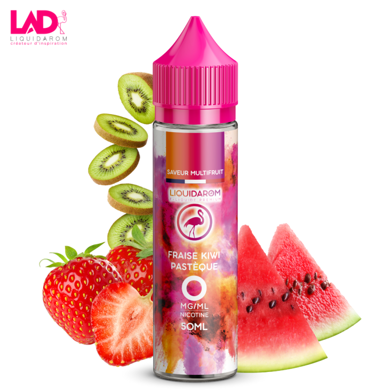 Fraise kiwi Pastèque 50ml (0mg) - Liquidarom