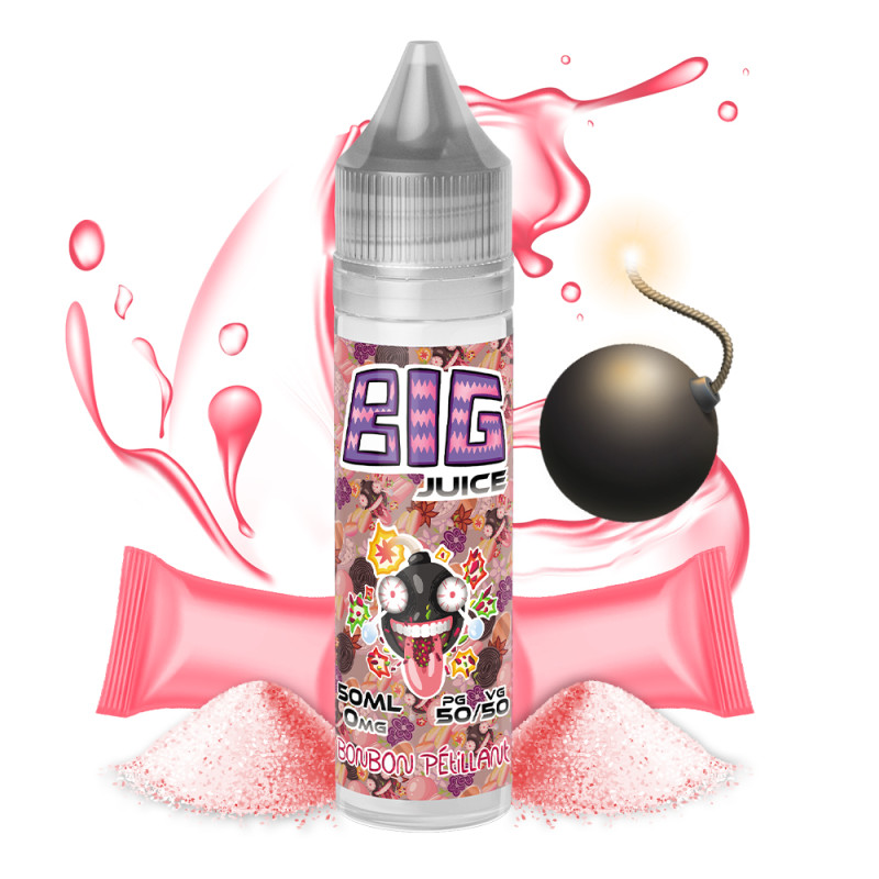 Bonbon pétillant 50 ml (0mg) - Big juice