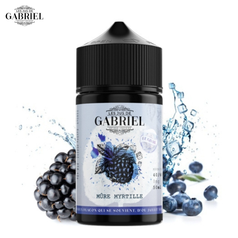 Mure & Myrtille Glacées 50ml (0mg) - Jus Gabriel