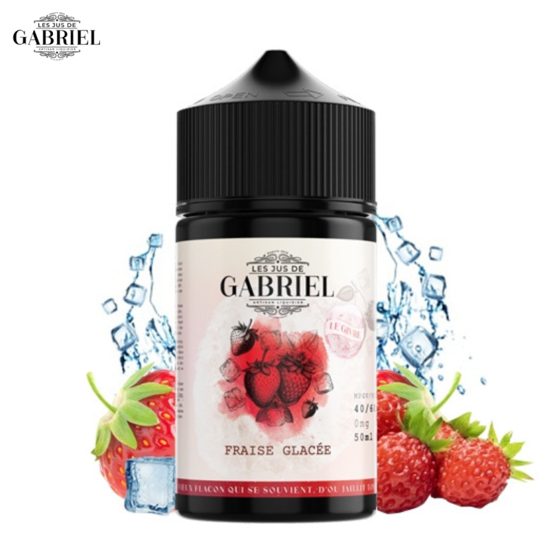 Fraise Glacée 50ml (0mg) - Jus Gabriel