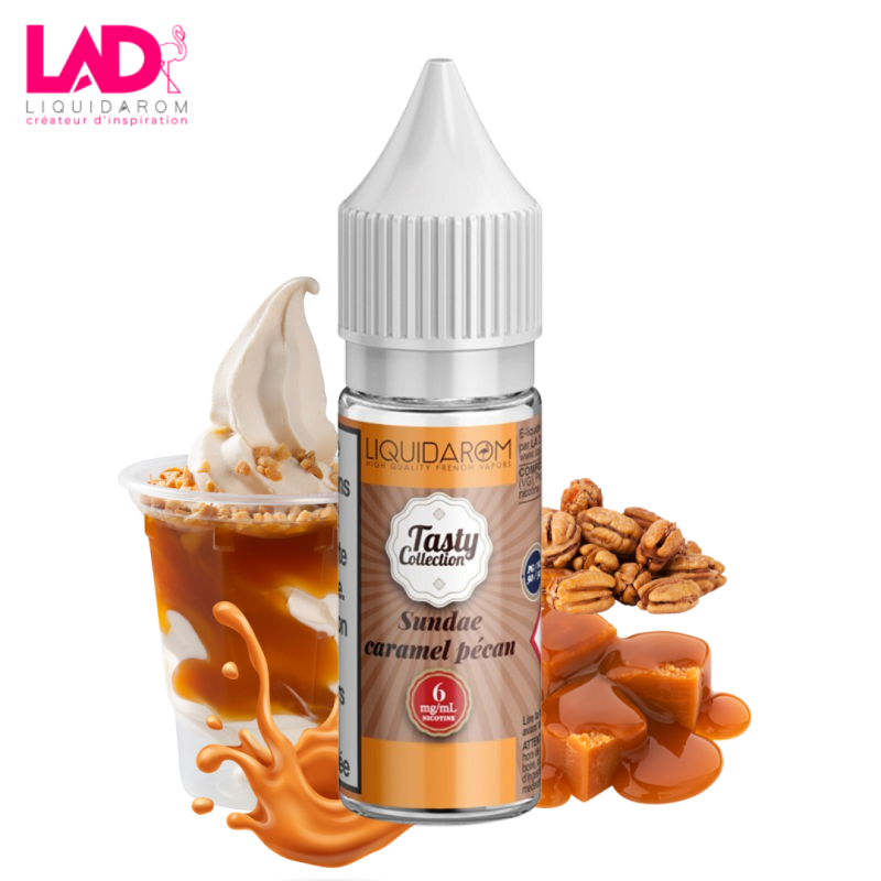 Sundae Caramel Pecan 10ml (3mg) - Tasty by Liquidarom