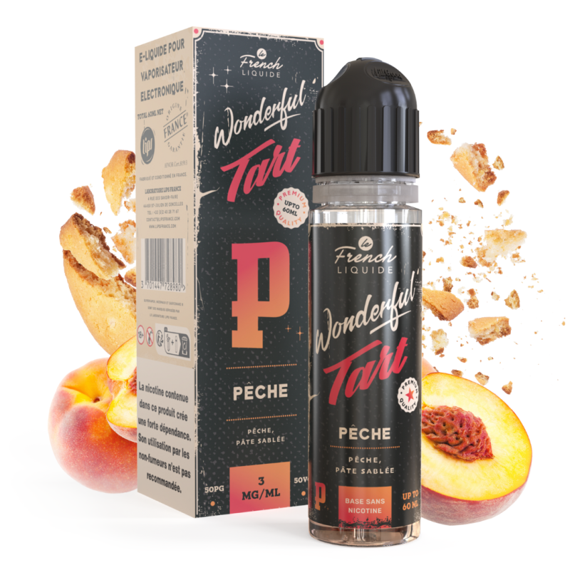 Pêche 60ml (3mg) - Wonderful Tart by Le French Liquide