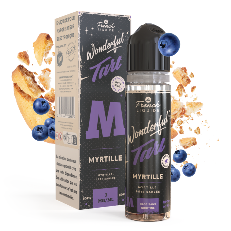 Myrtille 60ml (3mg) - Wonderful Tart by Le French Liquide