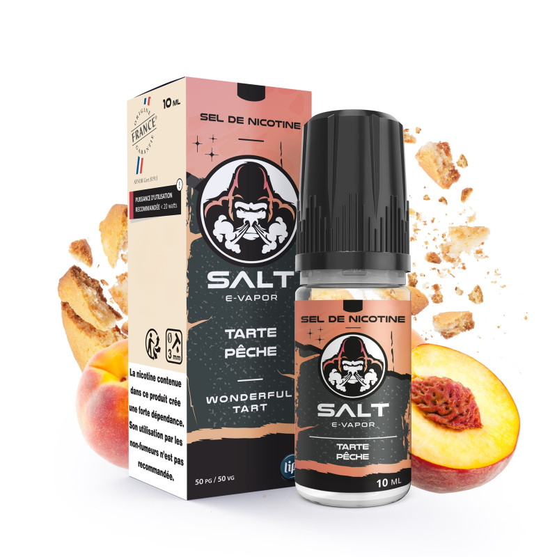 Wonderful Tart Pêche 10ml (20mg) - Salt E-Vapor by Le French Liquide