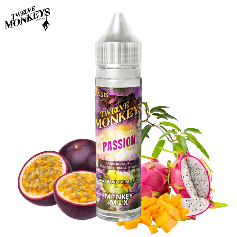 Passion 50ml (0mg) - Oasis by 12 Monkeys