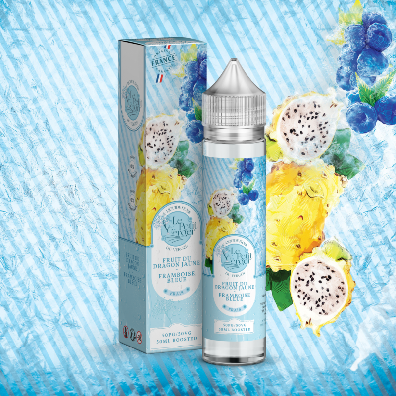 Fruit du Dragon Jaune Framboise Bleue 50ml (0mg) - Le Petit Verger Frais by Savourea
