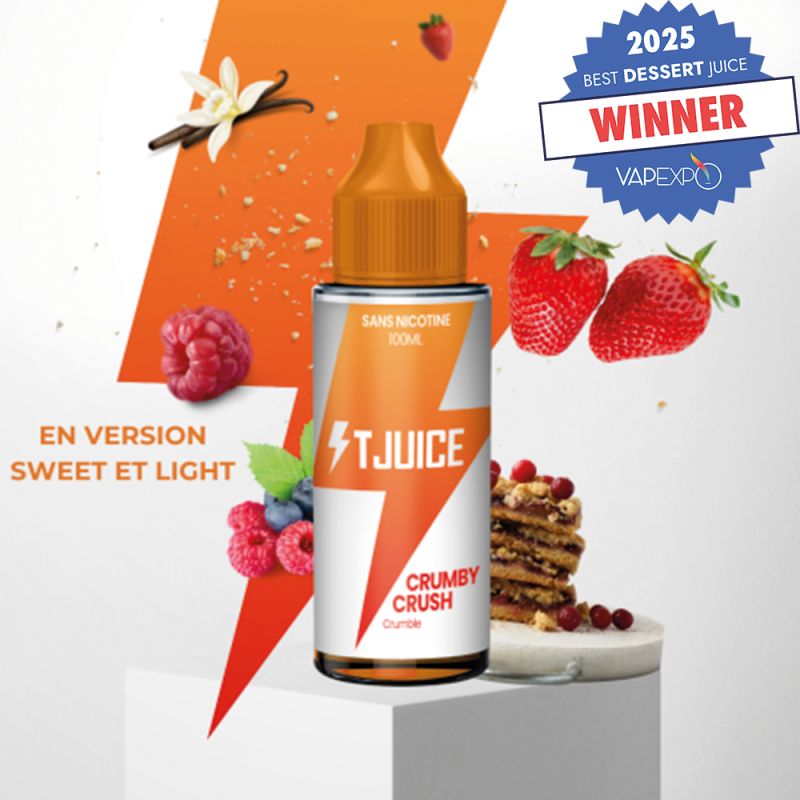Crumby Crush 100ml (Light) - TJuice New collection