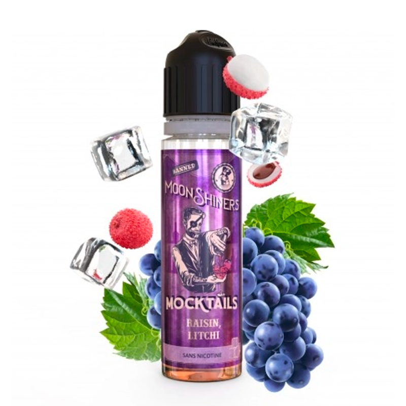 Raisin Litchi 50ml (0mg) - Moon shiners Mocktails by Le French Liquide