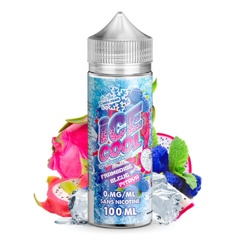 Framboise Bleue Pitaya 100ml (0mg) - Ice cool by Liquidarom