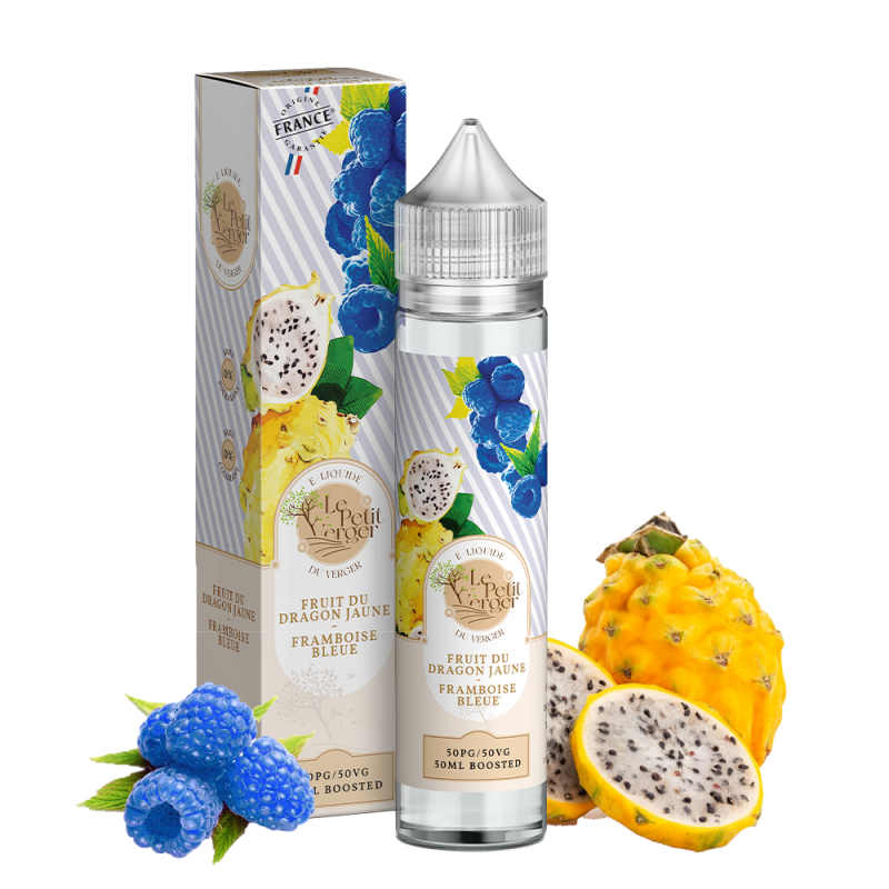 Fruit du dragon Jaune Framboise Bleue 50ml (0mg) - Le Petit Verger by Savourea