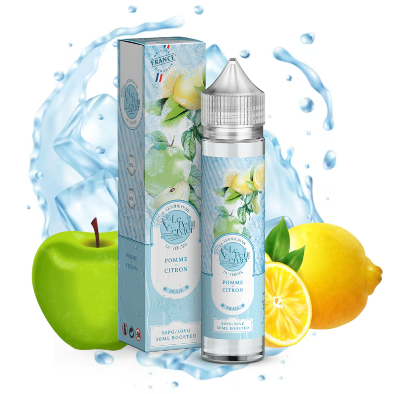 Pomme Citron Frais 50ml (0mg) - Le Petit Verger by Savourea