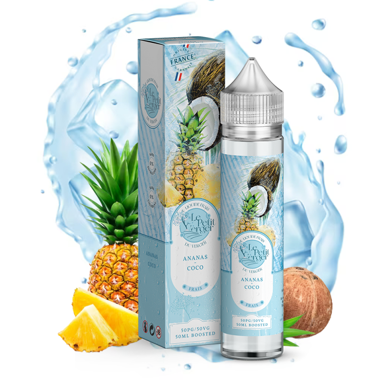 Ananas Coco Frais 50ml (0mg) - Le Petit Verger by Savourea